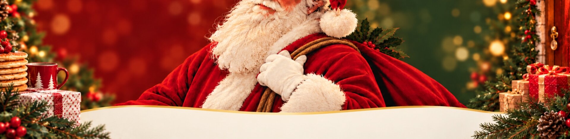 santa back Christmas at Radway Bridge Garden Centre