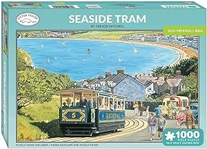 JIGSAW 1000 PIECE RECTANGULAR - SEASIDE TRAM (LLANDUDNO) 