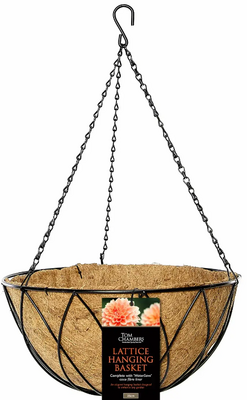 Lattice Hanging Basket c/w liner - 40cm