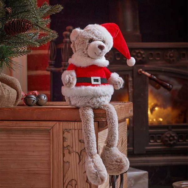 Teddy Santa Seated